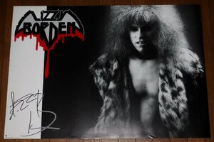 0834お3C■B2ポスター■リジー・ボーデン【アルバム特典？】LIZZY BORDEN/エニグマ(送料300円【ゆ80】