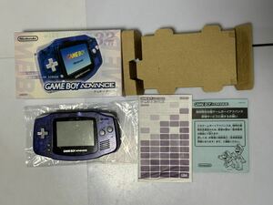 Game Boy Advance корпус midnight голубой утиль ( работа товар ) бесплатная доставка 