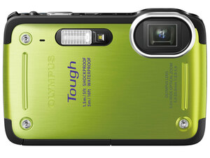 OLYMPUS デジタルカメラ TG-620 1200万画素 5ｍ防水 1.5ｍ耐衝撃 裏面照射型CMOS グリーン動作確認済みジャンク品