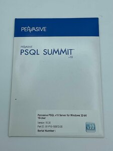 Pervasive Software Pervasive PSQL v10 Server for Windows 32bit 10ユーザ Part ID:81-P10-150672-05