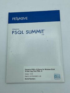 Pervasive Software Pervasive PSQL v10 Server for Windows 32bit 10ユーザ Upg.from PSQL V9 Part ID:81-P10-810672-1-05