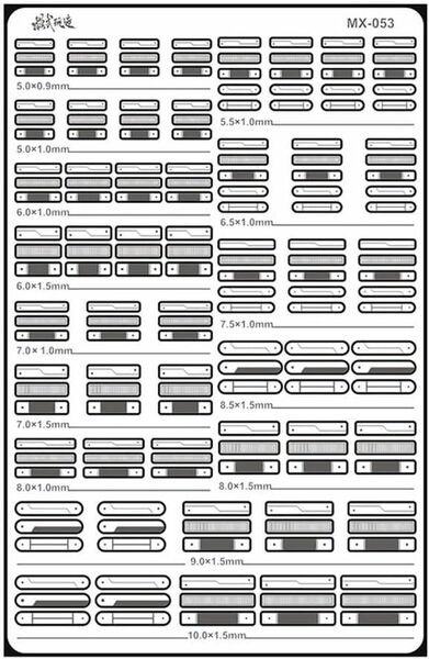 プラモデル用 ディティールアップパーツ MX-053 エッチングパーツ
