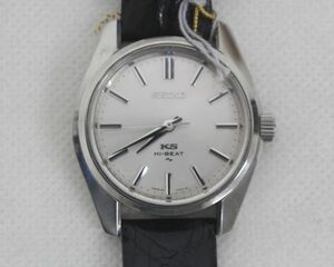[SJ] SEIKO KS セイコー　キングセイコー　HI-BEAT 45-7000　手巻き　革ベルト　腕時計　