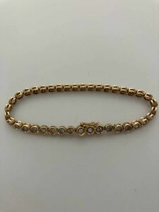  diamond tennis bracele 10.8g K18 Gold 18 gold 