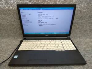 富士通 LIFEBOOK A576P i5-6300U Bios確認 キーボード変色 ジャンク 3720