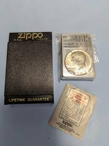 1000円～ zippo 美品 LIMITED №0193 未使用 J.F.K. U.S.A. PRESIDENT IN KENNEDY ケネディ 1995年製 ケース有 取説 ジッポ コイン USA 911