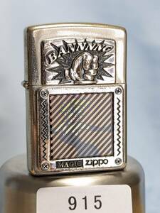 1000円～ zippo 美品 マジックジッポ BANNNNG バーニング セクシーガール XI 1995年製 シルバー color ジッポー オイルライター USA 915