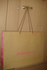 *ALBA ROSA Alba Rosa extra-large shop sack shopa- tea × pink paper bag *