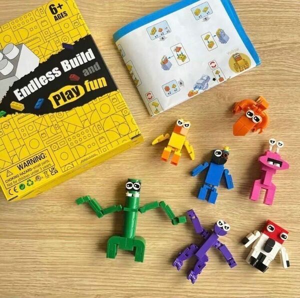 レゴ 互換 レインボーフレンズ ROBLOX ミニフィギュア LEGO 7体 人気 ゲーム セット ゲーム 仲間 レインボー YouTube おまとめ お買い得