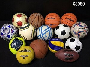 X3980L バスケットボール サッカーボール モルテン アディダス など ボール 15点 まとめ