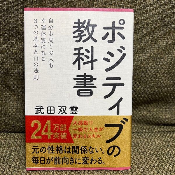 ポジティブの教科書 武田双雲 新書 帯付き 主婦の友社 自己啓発