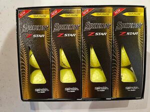 【未使用】 SRIXON Z-STAR イエロー ゴルフボール 1ダース　 ダンロップ スリクソン 黄色