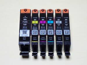 *Canon original ink cartridge BCI-381+380/6MP (PGBK only BCI-380XL high capacity ) 6 color set postage 185 jpy *
