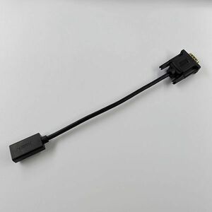 ●HDMI VGA 変換ケーブル●D-sub ブラック 約25cm 動作確認済 中古品 used パソコン関連シリーズ KBT-003