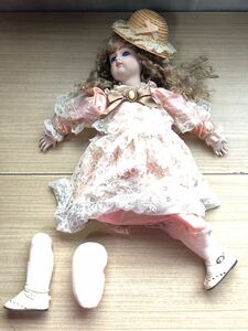 353 H[ Junk ] antique doll collection doll total height approximately 60cm⑨