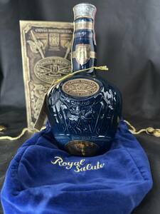 * rare * Old label Royal Salute 21 year sack * box attaching 40 times 700ml