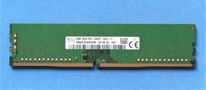 SK hynix 　　8GB 　PC4-2400T (DDR4-19200)　　8GB×1枚 　288Pin　 Desktop Memory 　動作確認済み