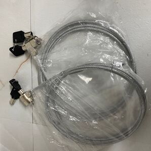 セキュリティワイヤー ケーブルロック 2本セット