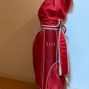 ゴルフバッグELLE レッド ゴルフセット