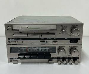  old car Toyota National tuner cassette deck 86120-22241 CR-6740AT 86260-22111 CX-6714ATA present condition goods 