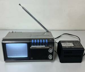  National original portable white black tv TR - 4070 electrification verification only present condition goods 