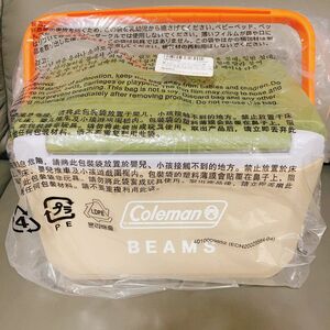 Coleman×BEAMS 別注テイク6 クーラーボックス　ベージュ×オリーブ