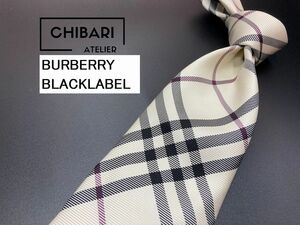 [ очень красивый товар ]BURBERRY BLACK LABEL Burberry Black Label noba в клетку галстук 3шт.@ и больше бесплатная доставка белый 06020026