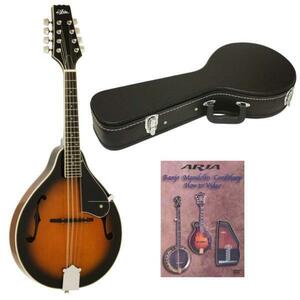 *Aria AM-20 hard case +DVD attaching Flat mandolin * new goods 