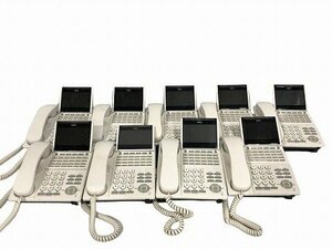 LYG54106 small 9 pcs. set NEC ITK-24CG-1D business phone IP multifunction telephone machine present condition goods direct pick up welcome 