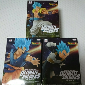 新品未開封【 ドラゴンボール超 】 ULTIMATE SOLDIERS -THE MOVIE- ゴジータ 孫悟空 ベジータ 三種セット プライズ フィギュア