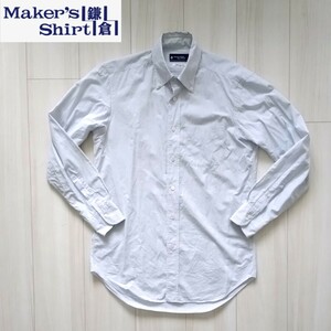 Maker's Shirt KAMAKURA ワイシャツ 39-83 メンズ M ブロックチェック 長袖シャツ 鎌倉シャツ