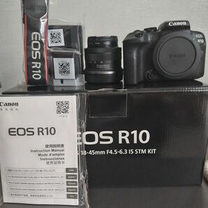 EOS R10　 RF-S18-45 IS STM レンズキット 保証有　美品