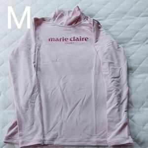 marie claire マリ・クレール　レディース　ハイネック 長袖Tシャツ GOLF　М ゴルフウェア