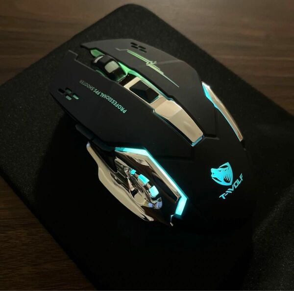 【新品未使用】 ゲーミングマウス ワイヤレス PC 無線 光学式 バックライト