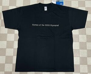 【未使用品】TOKYO 2020 東京オリンピック パラリンピック Mサイズ(大きめ)黒色 半袖 Tシャツ メンズウエア 公式ライセンス商品