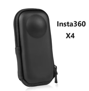 Insta360 X4用 EVA カメラ 保護ケース ファイスナー コンパクト カメラレンズ保護 ブラック