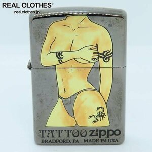 ZIPPO/ジッポー TATTOO/タトゥー サンバーン ガールプリント 02年製 /LPL