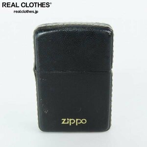 ZIPPO/ジッポー Windproof lighter ヴィンテージ 革巻き レザー 黒 /LPL