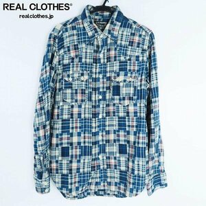 *H.R.MARKET/ Hollywood Ranch Market check pattern flannel shirt /2 /000