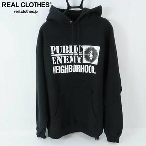 ☆【未使用】NEIGHBORHOOD /ネイバーフッド 23AW NH X PUBLIC ENEMY.SWEATPARKA LS 232UWNH-CSM01/XL /060