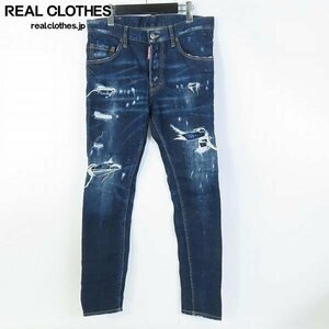 DSQUARED2/ディースクエアード Skater Jean/スケータージーン クラッシュ加工 デニム S71LB0756/46 /060