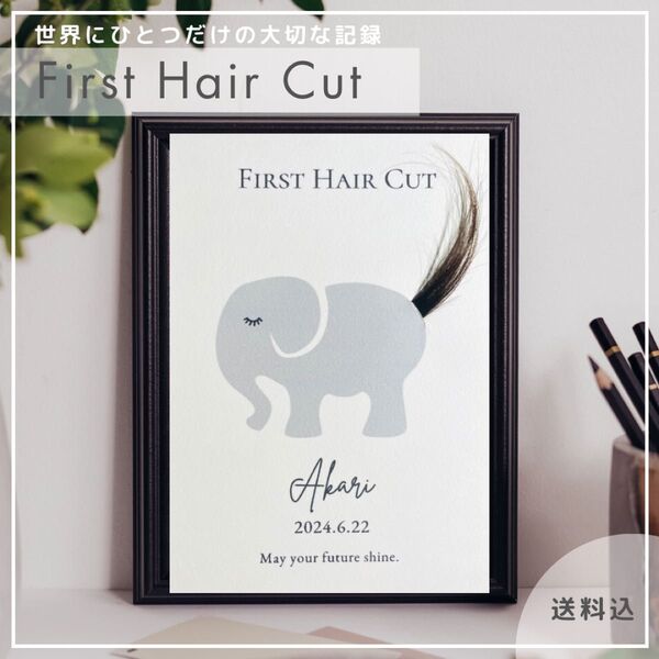 【ファーストヘアカット】ファーストカット ヘアカットアート 記念 台紙