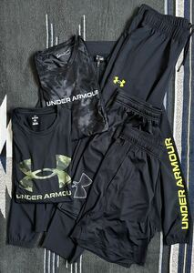 UNDER ARMOUR 新品NEWMODEL UAフレッシュウーブン フルジップ ジャケット・UAフレッシュウーブン パンツトレーニングウェア６セット