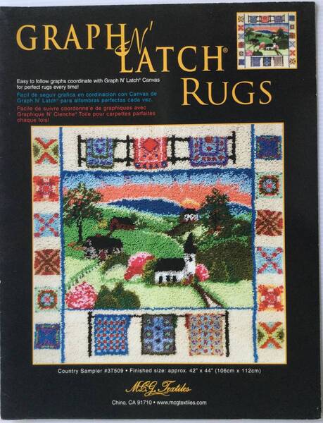 送料無料■ARTBOOK_OUTLET■84-09★HOOKED RUG フックドラグ チャートシリーズ GRAPH N LATCH RUGS カントリーサンプラー COUNTRY SAMPLER