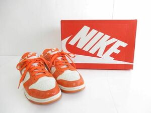 美品 ナイキ NIKE ウィメンズ ダンク ロー スニーカー FN7773-001 28.5cm オレンジ ホワイト メンズ