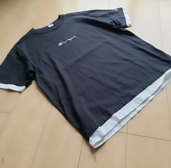 Champion　チャンピオン　半袖Tシャツ　黒