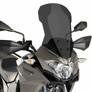 在庫あり Puig 9710F スクリーン Kawasaki VERSYS-X300/ X250 (17-20) [ダークスモーク] プーチ ツーリング タイプ