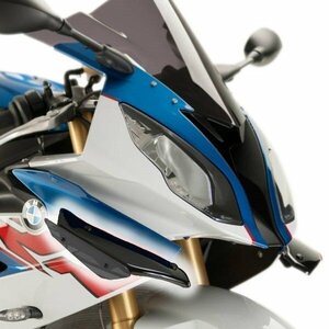  stock equipped Puig 9767N side spoiler Wing let [BLACK] BMW S1000RR (15-18) Poo-chi 