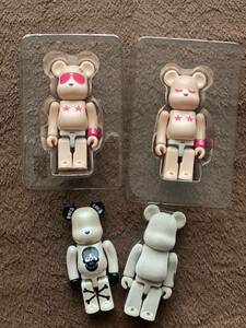 BE@RBRICK ベアブリック ROCKROCKKONNICHIWA！10th HELLYHANSEN 毛皮族 脳みそぐちゃぐちゃ人間 100% レア