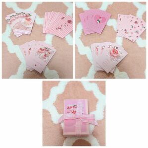 アロマンティック Tastycafe カードの宝箱 ピンク 文房具 aroman